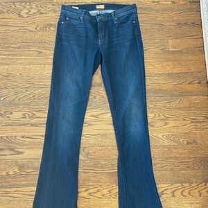 MOTHER Blue Boot Cut Jeans Classic Denim
